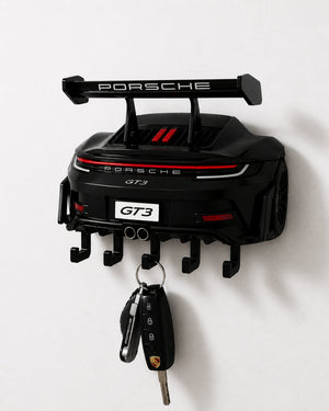 Black Porsche 911 GT3 RS Back Key Holder