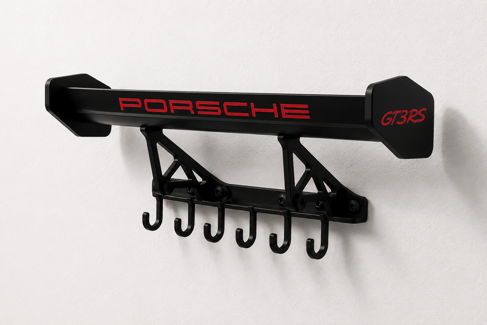 Red – Porsche GT3 RS Spoiler Key Holder