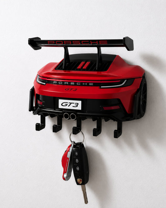 Red Porsche 911 GT3 RS Back Key Holder