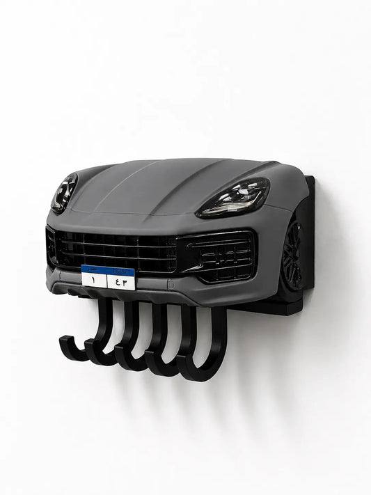 Matte Gray – Porsche Cayenne Front Key Holder