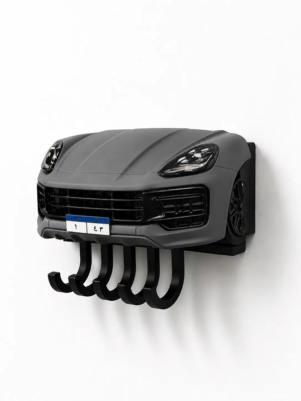 Matte Gray – Porsche Cayenne Front Key Holder